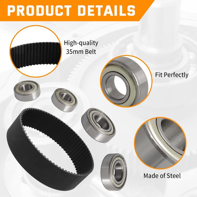 WIKIBB Rebuild Kit For Powerdyne BD-550, BD-600, BD-10, BD-11, BD-11A, O2 Force BD-100, or B&M BD-12 Superchargers - 35mm Belt Drive System Maintenance Package - Image 4